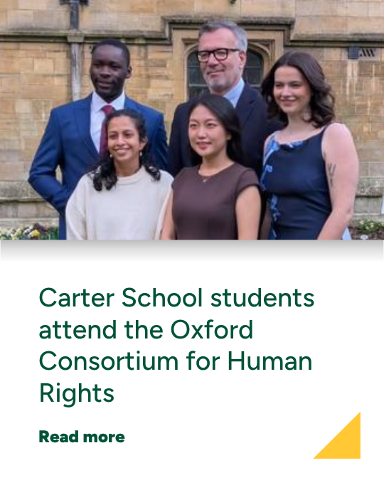 GEO in the News, April 2025, Carter School